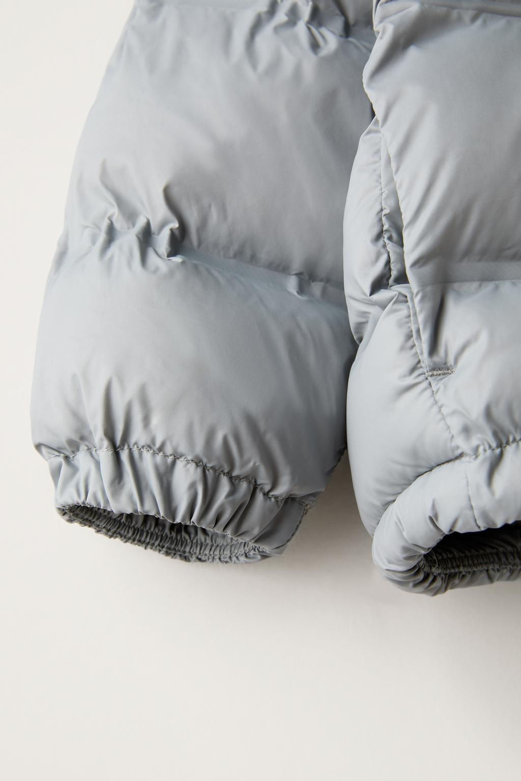 WATER-REPELLENT HOODED PUFFER JACKET - Zara фото 17
