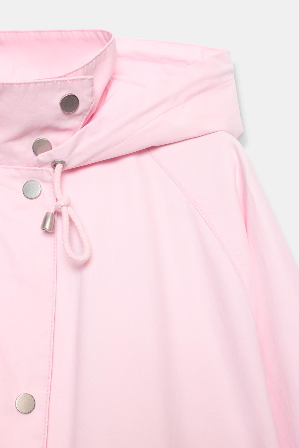 CHAQUETA CAPUCHA BAJO AJUSTABLE / Rosa - Zara фото 7