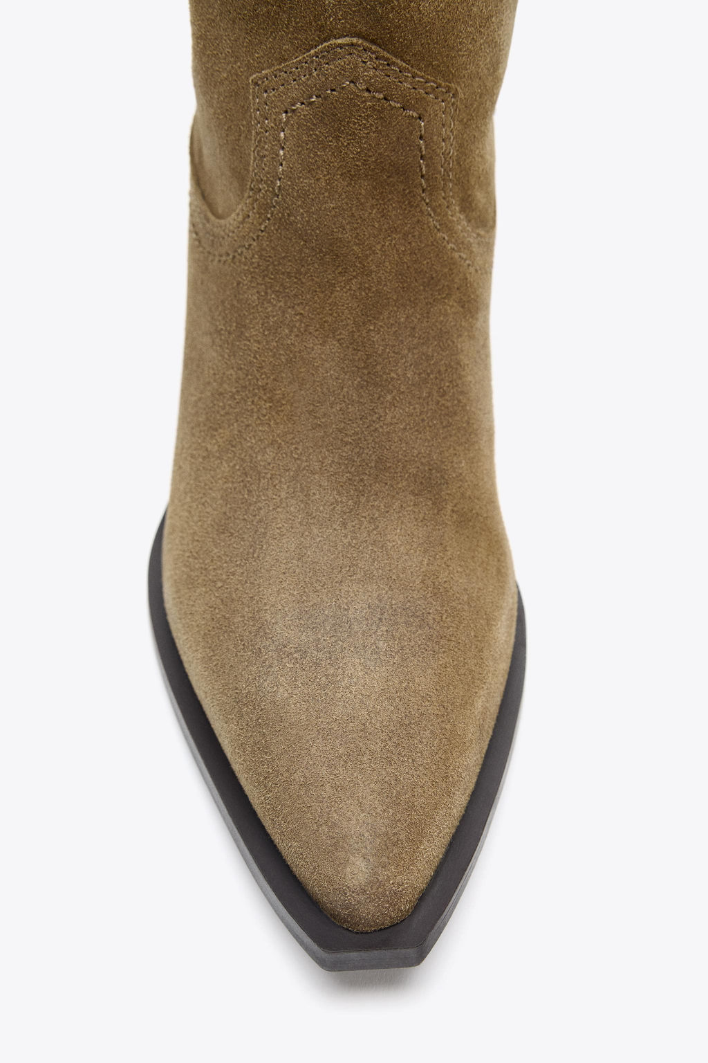 SPLIT SUEDE KNEE-HIGH BOOTS - Zara фото 16