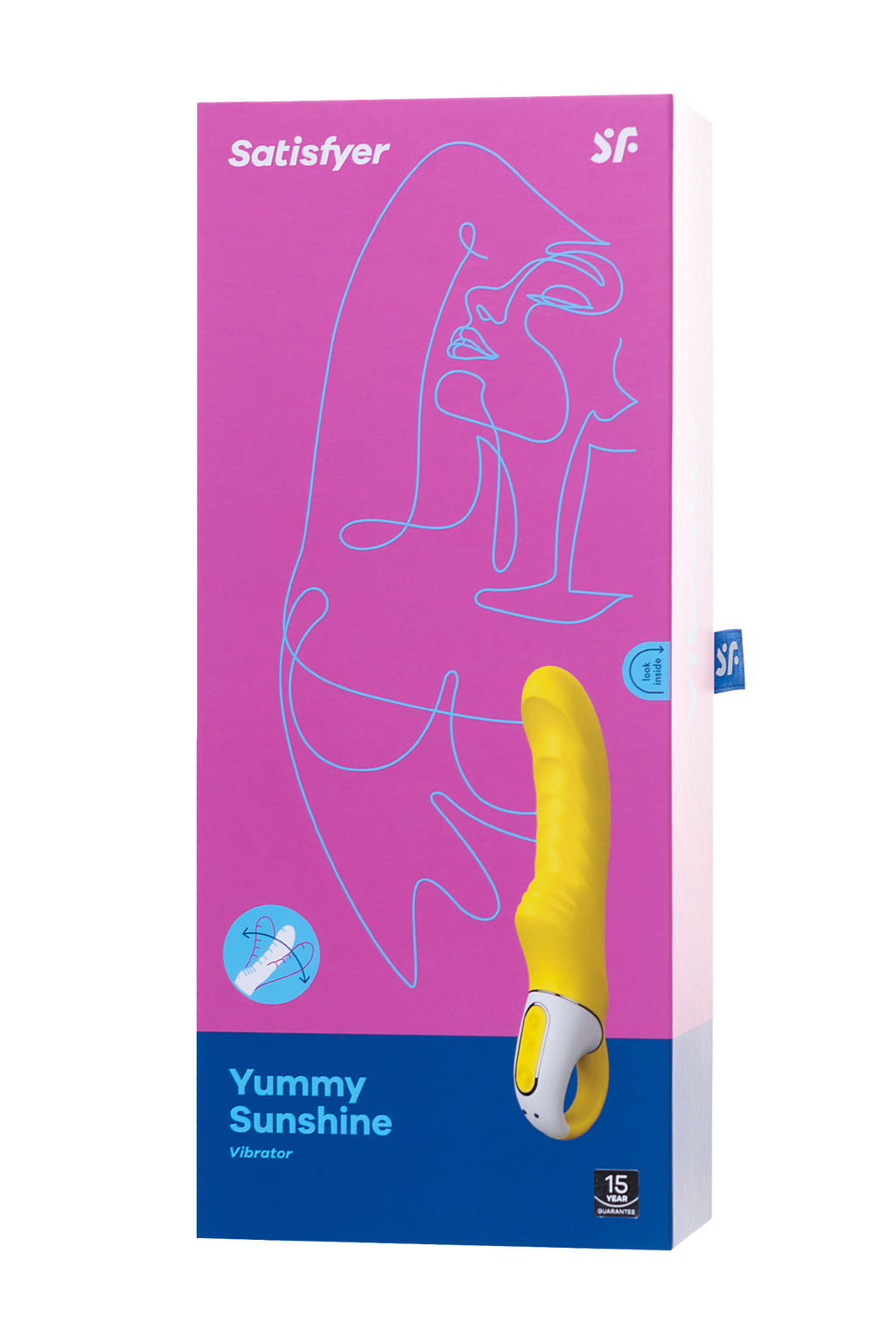 Нереалистичный вибратор Satisfyer Vibes Yummy Sunshine, силикон, желтый, 22,5 см.  фото 8