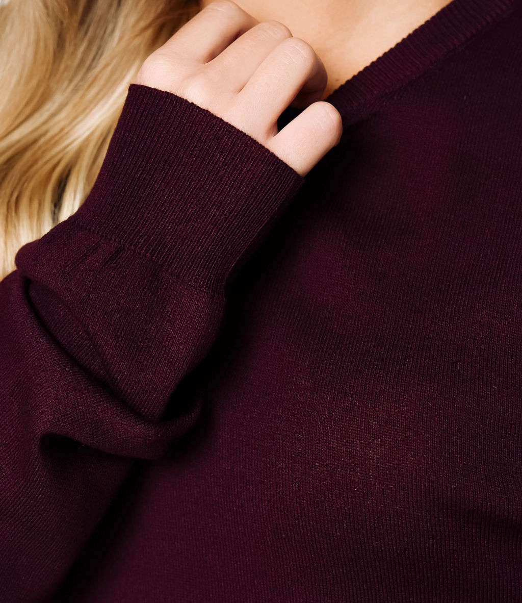 Джемпер #ОКТ125002, сливовый - Dommod фото 5