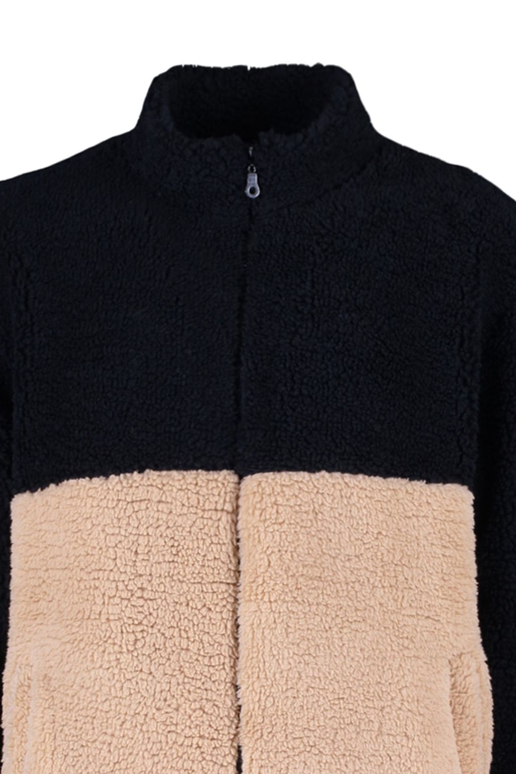 TRENDYOL MAN Siyah Regular/Normal Kesim Fermuarl? Dik Yaka S?cak Tutan Pelus Bloklu Sweatshirt TMNAW23SW00179 - Trendyolmilla фото 7