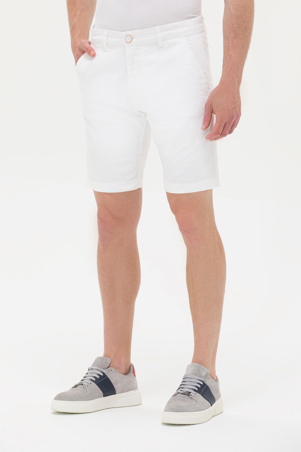 Мужские белые тканые шорты - U.s. polo assn фото 3