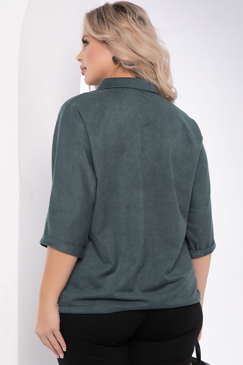 Туника Мона Лиза (темно-зеленая) Б7983 - Lt collection фото 2