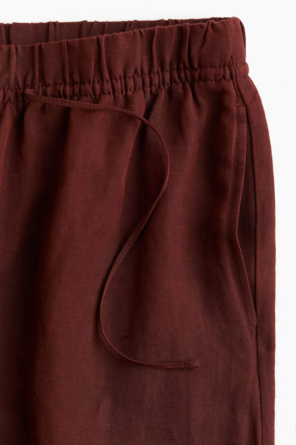 Pantalon sin cierre en mezcla de lino - H&m фото 6