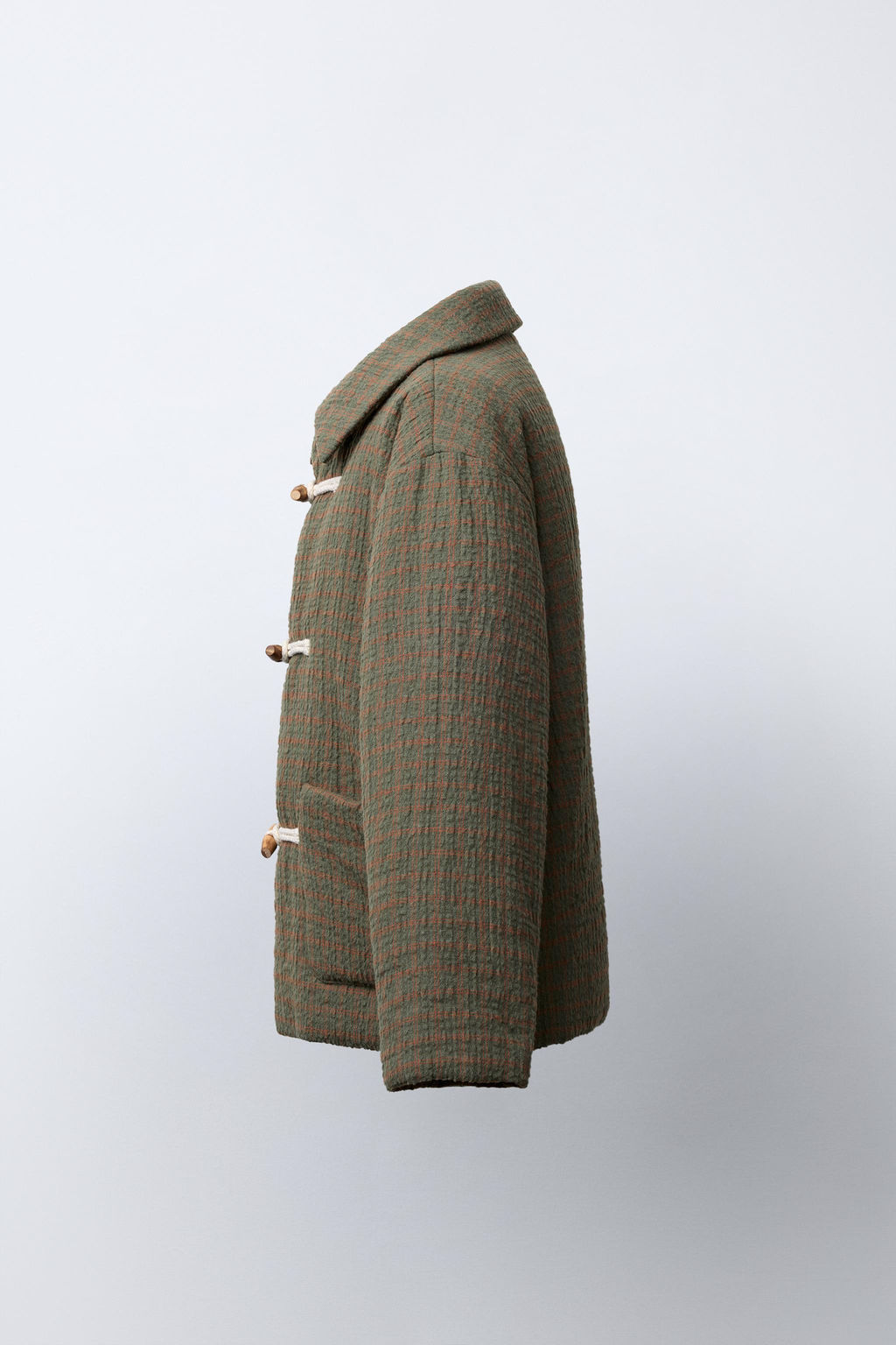 CHECK JACKET WITH FIREMAN CLASP - Zara фото 3