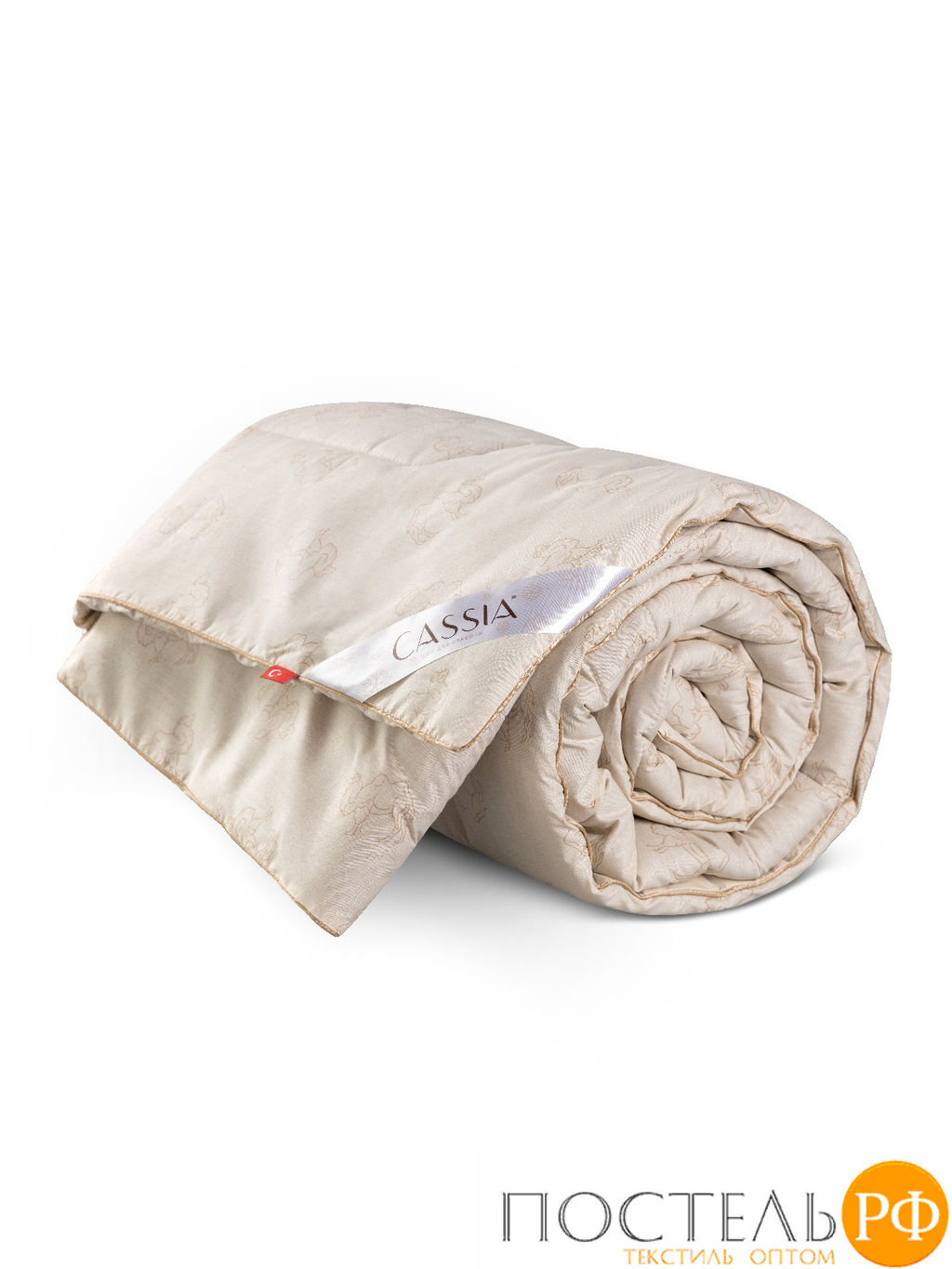 CASSIA Одеяло КАЛАХАРИ 200х220,1пр.,хл./вербл.шерсть/микровол.., 350г/м2  фото 9