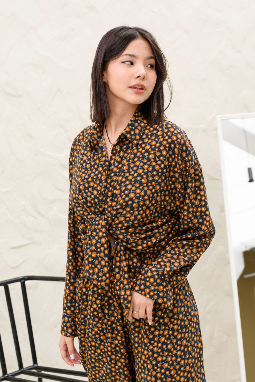 Костюм женский SET001/07/Черный, коричневый - M&G all natural фото 4