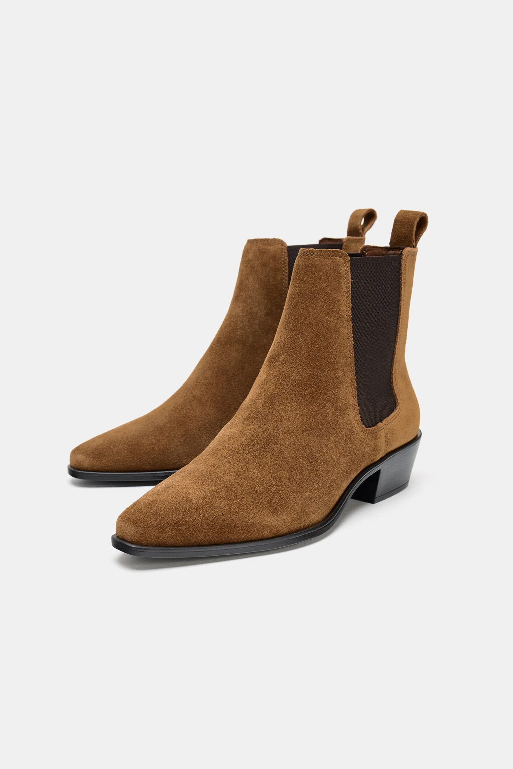 SPLIT SUEDE CHELSEA ANKLE BOOTS - Zara фото 4