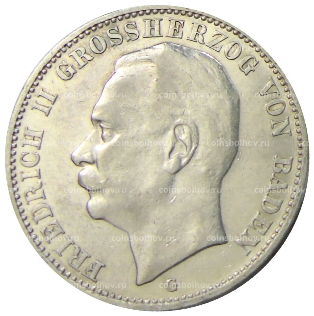 3 марки 1909 года G Германия (Баден)