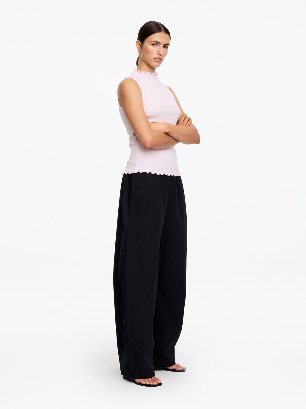 Top de canal? con cuello mock neck - H&m фото 6