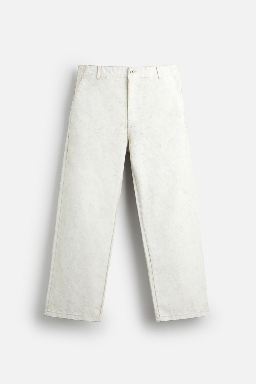 LIMITED EDITION WAXED TROUSERS - Zara фото 6