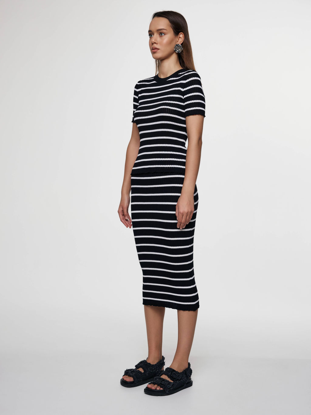 CONTE LDK 2336 Юбка женская black-white - Conte elegant фото 3