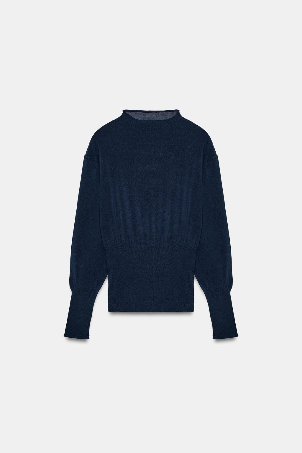 JERSEY PUNTO CINTURA ANCHA / Azul tinta - Zara фото 6