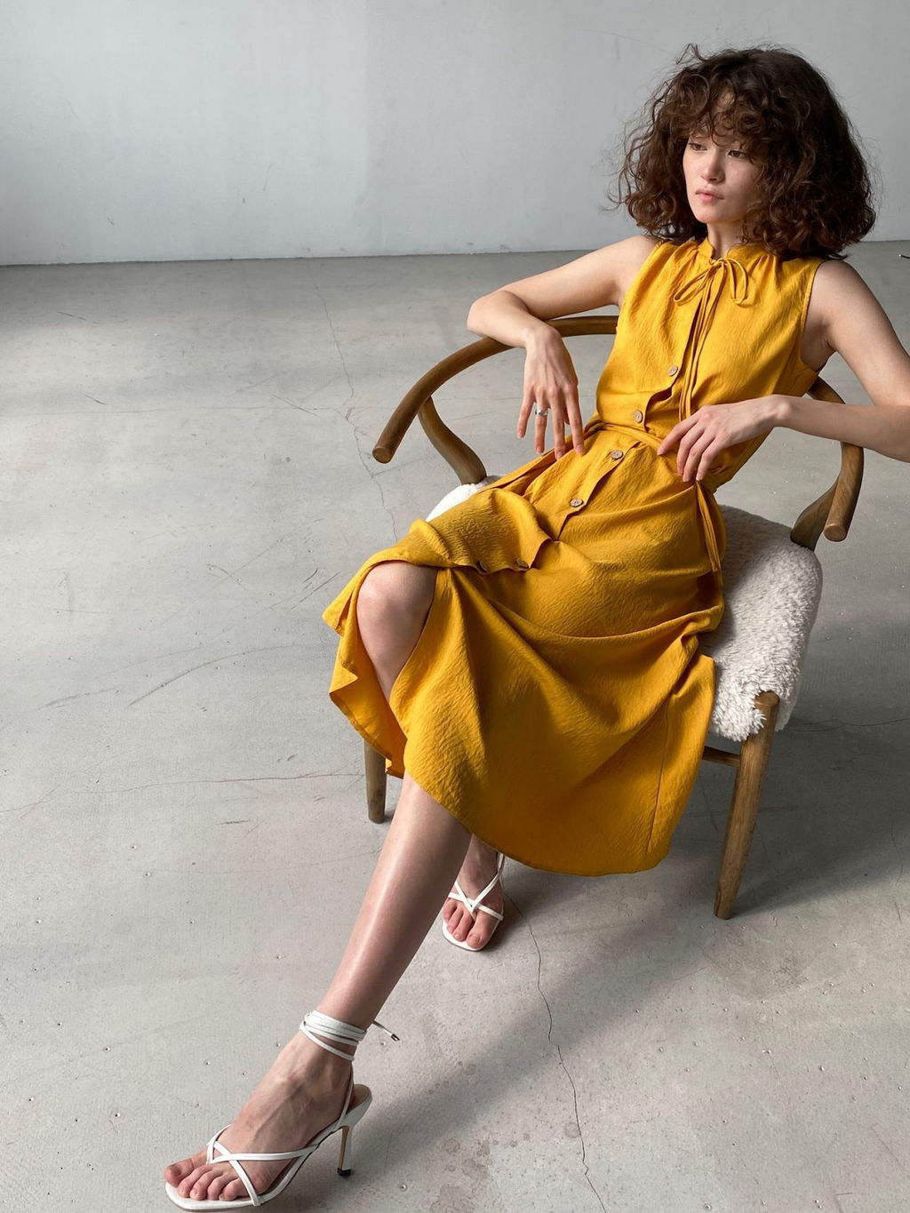 Платье, как из к/ф Красотка, в цвете манго - Martichelli фото 17