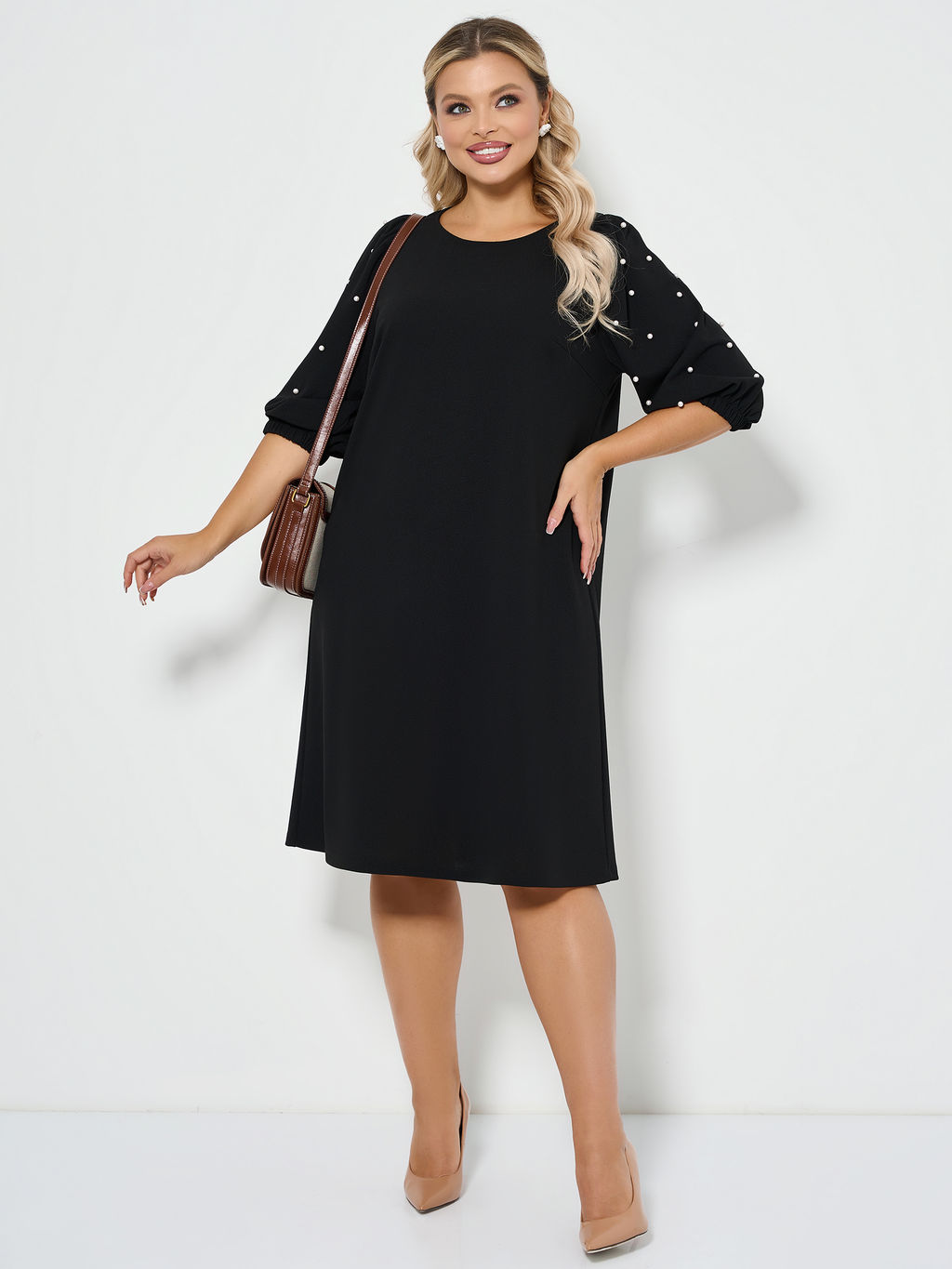 Платье 0218-2 чёрный кварц - Dora фото 57