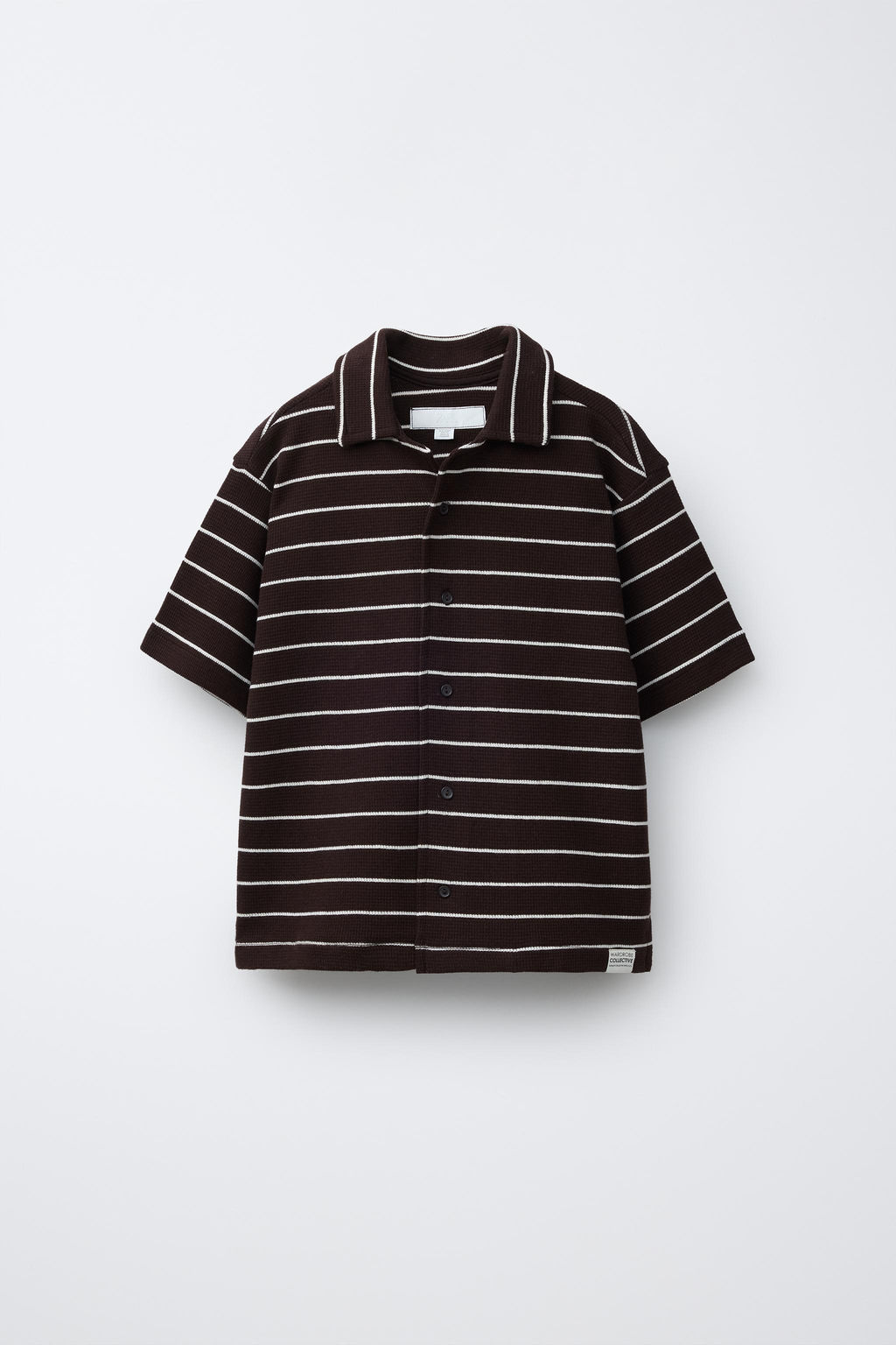 CONJUNTO WAFFLE CAMISA Y BERMUDA RAYAS / Marr?n - Zara фото 3