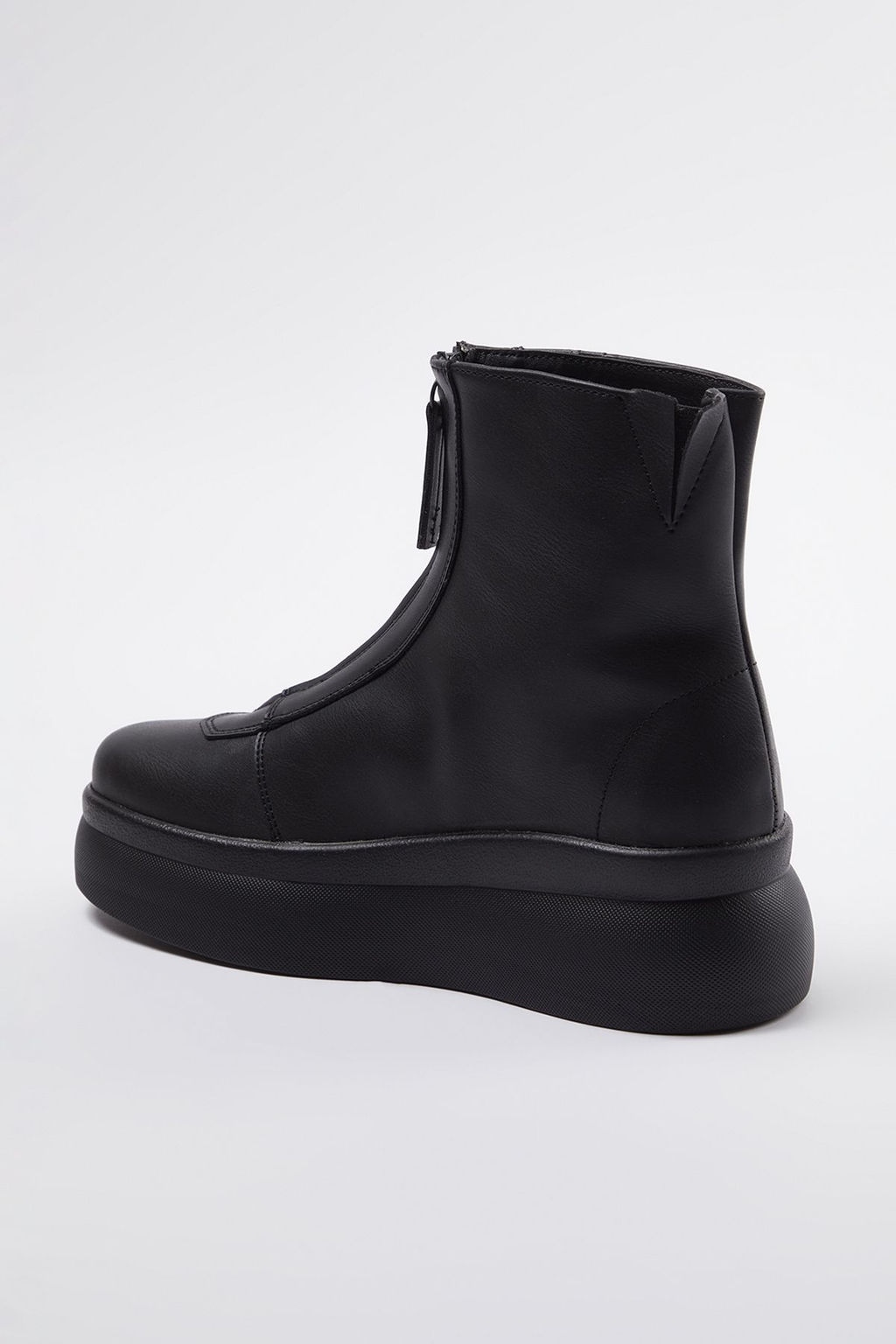 Trendyolmilla Shoes Siyah Flatform Topuklu Fermuarl? Kad?n Bot TAKAW25BO00017  фото 5