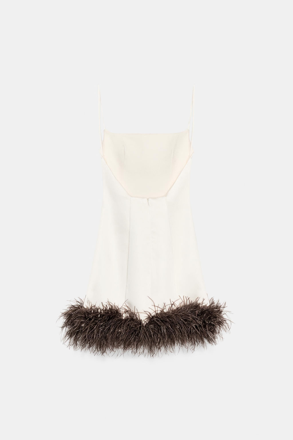 SATIN FEATHER DRESS - Zara фото 7