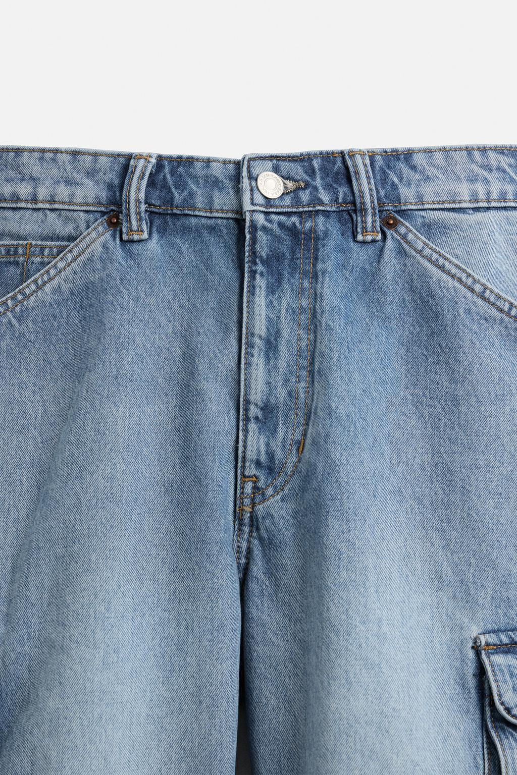 DENIM CARGO BERMUDA SHORTS - Zara фото 29