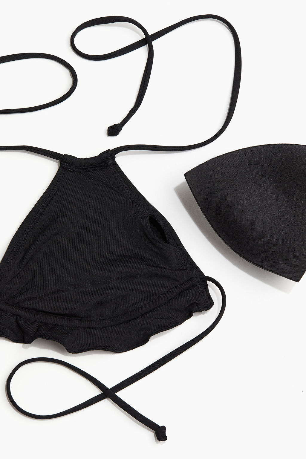 Top de bikini triangular con relleno - H&m фото 3