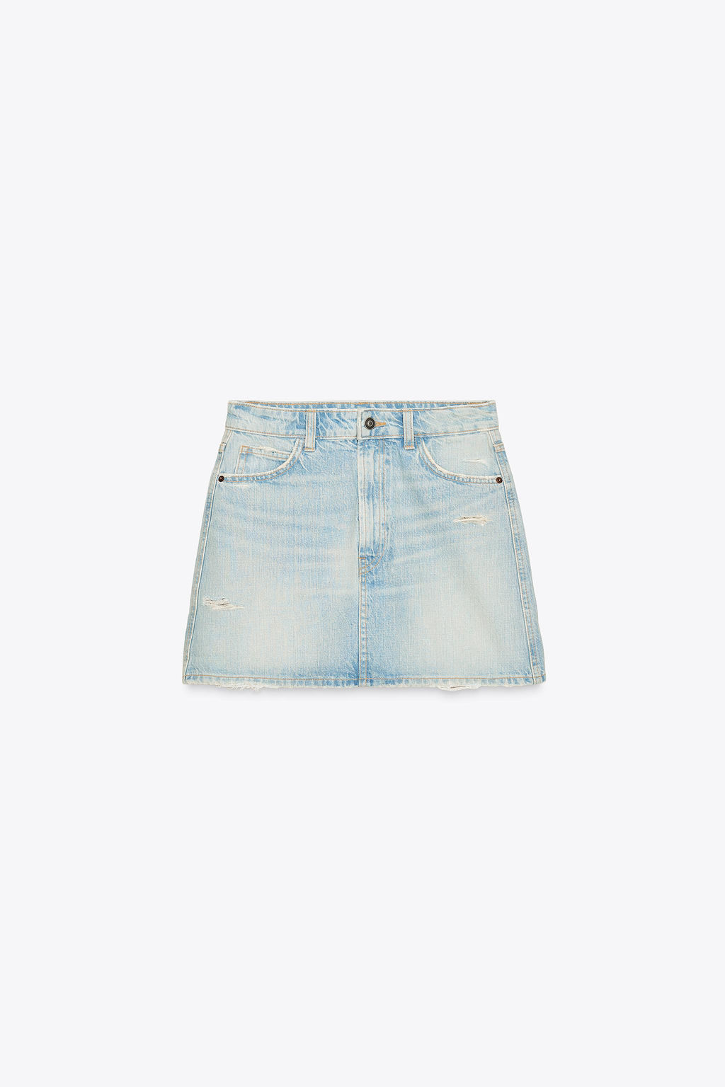 TRF DENIM MINI SKIRT - Zara фото 5