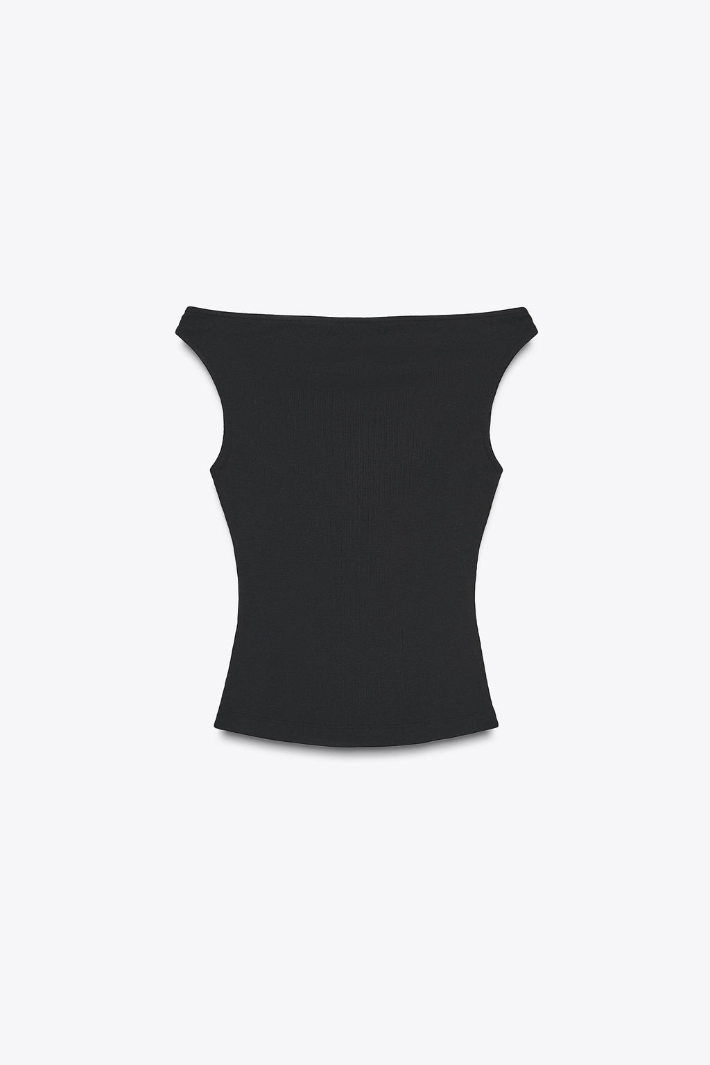 COLD SHOULDER RIBBED T-SHIRT - Zara фото 9