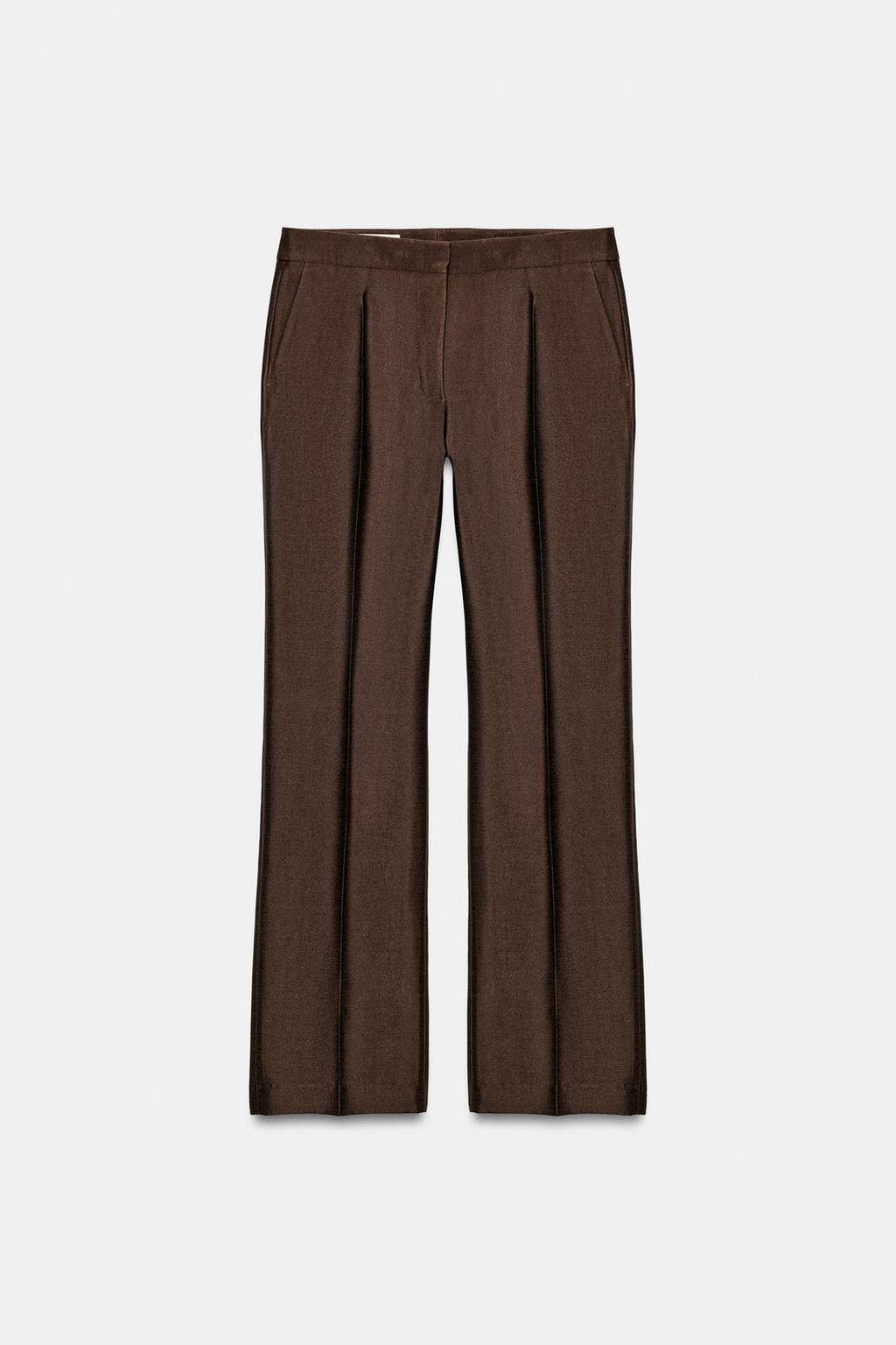 SLIM SATIN TROUSERS - Zara фото 6