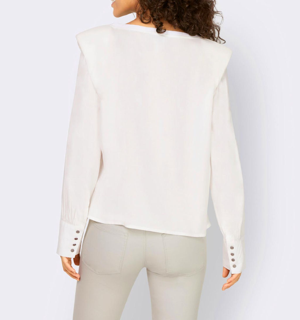 Блузка, экрю - Linea tesini фото 4