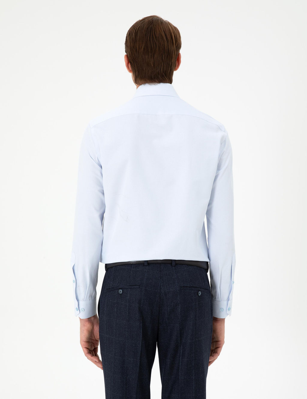 A__k Mavi Slim Fit Uzun Kollu G_mlek - Pierre cardin фото 5