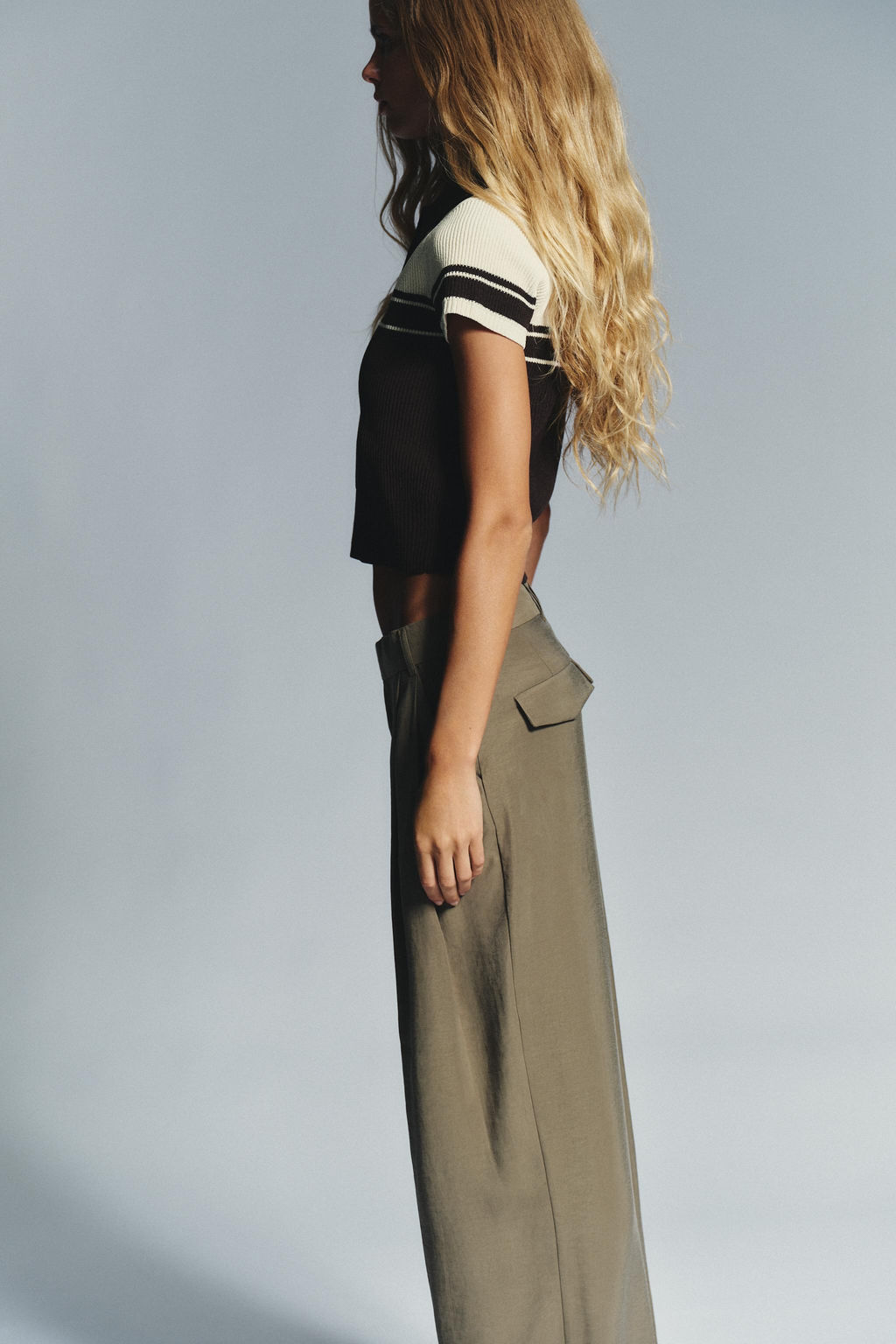 RIB KNIT POLO TOP - Zara фото 3