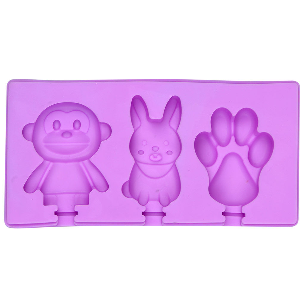 Форма силиконовая для замораживания фруктового льда/мороженого Ассорти-4 18х9х2см, цвета микс (Китай) - Домашняя мода фото 4