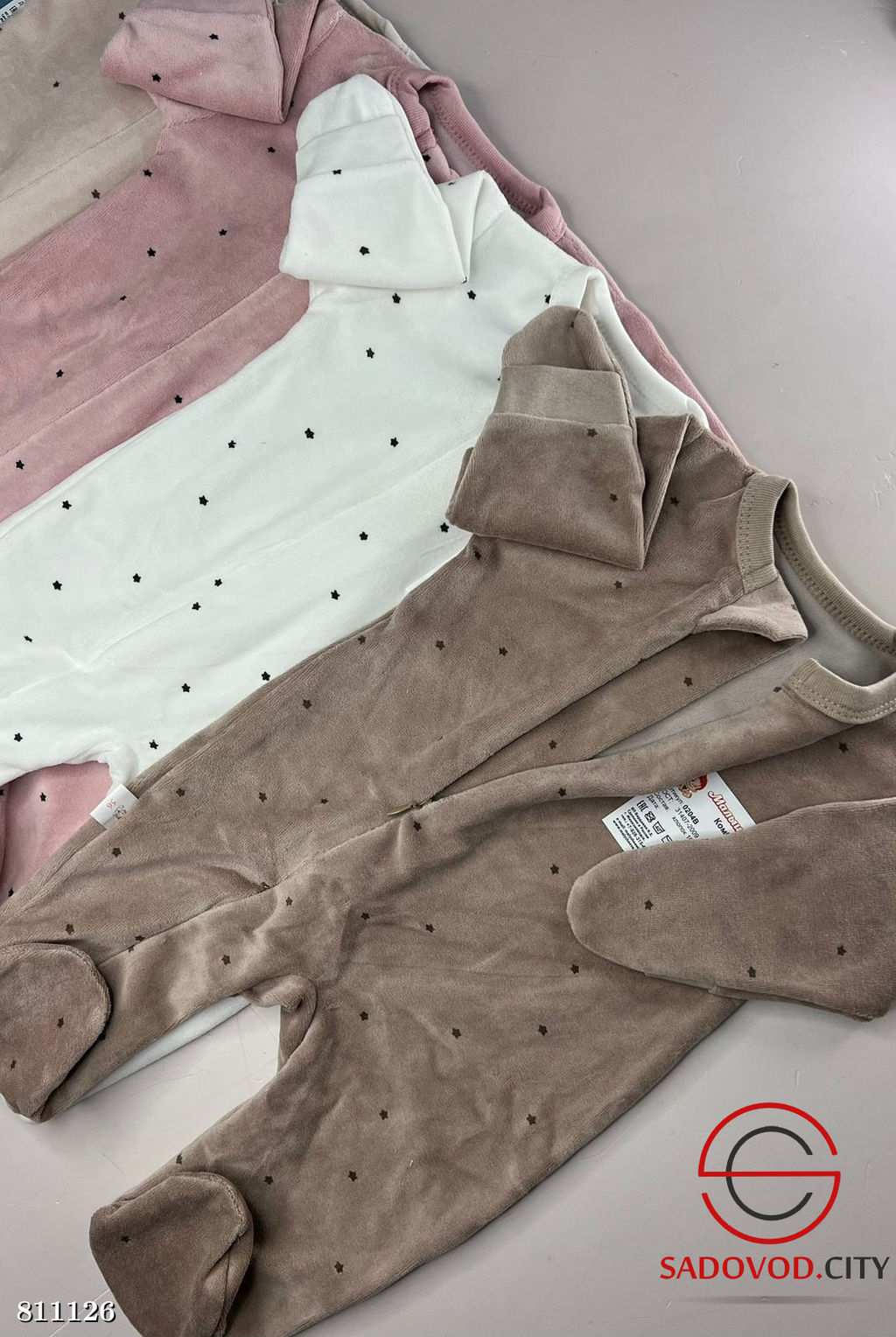 Комбинезон велюр на молнии - Bruno фото 3