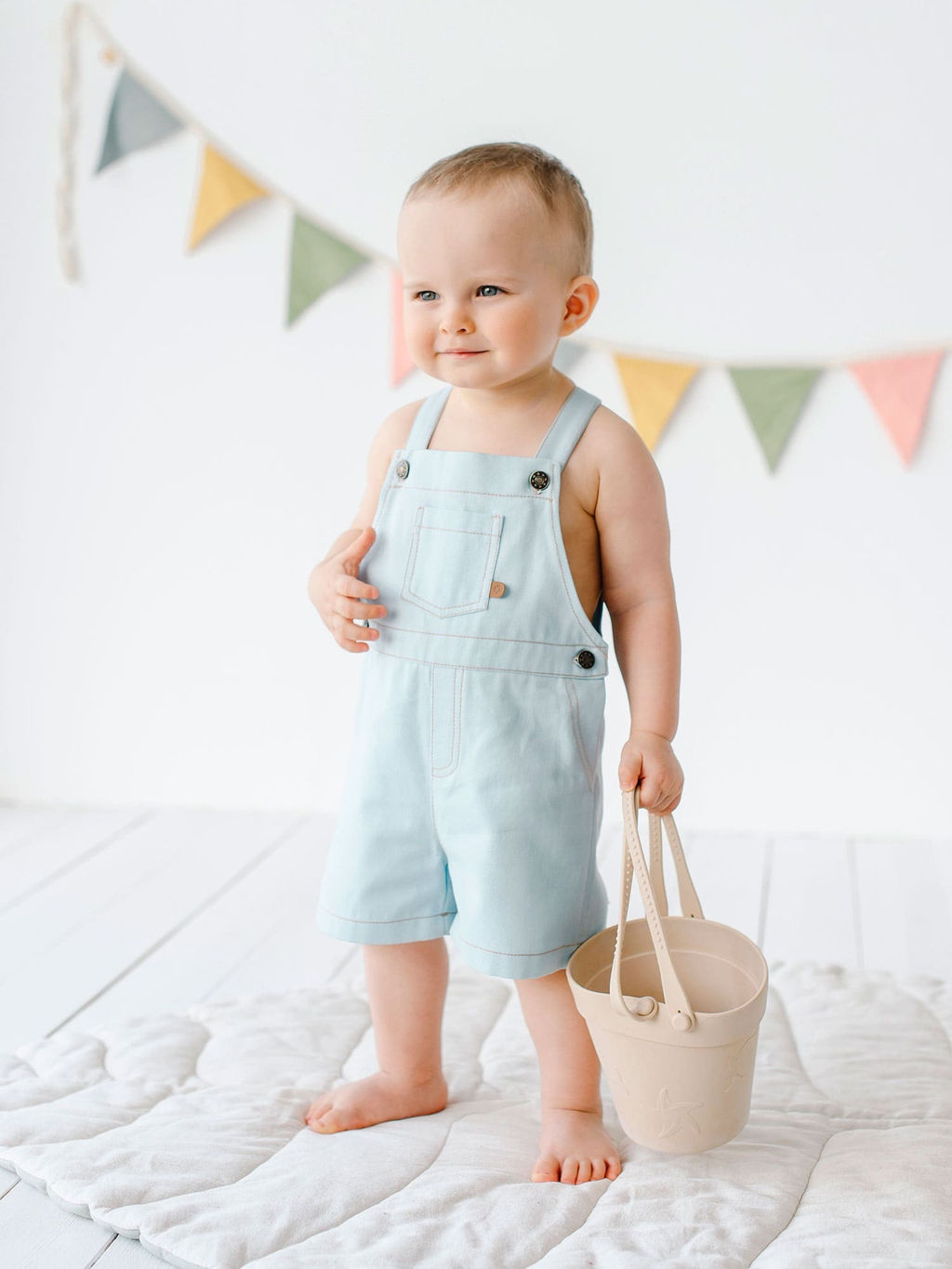 Полукомбинезон Летний джинс 0+ - Bungly фото 4