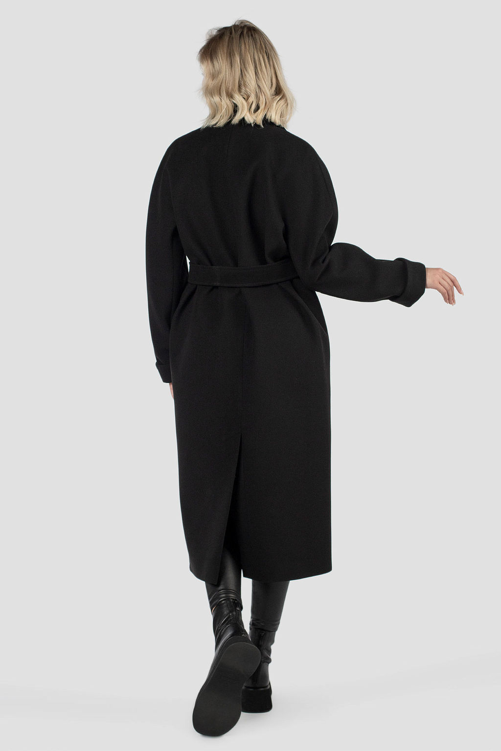 Пальто женское демисезонное (пояс) - El podio фото 5