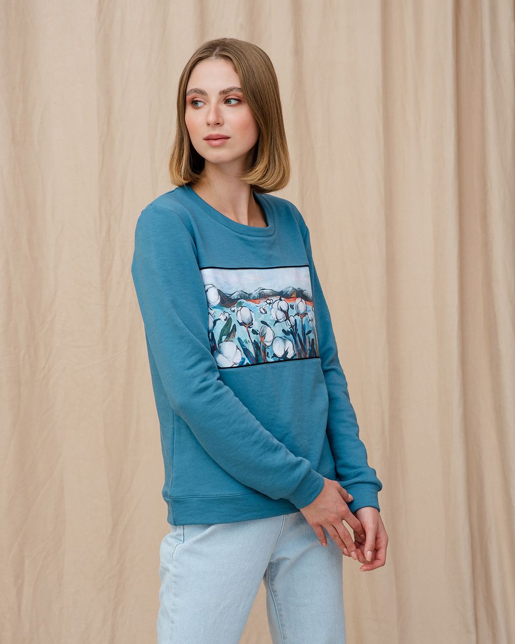 Свитшот с горизонтальной вставкой SPP002 - Sahar art lab фото 10