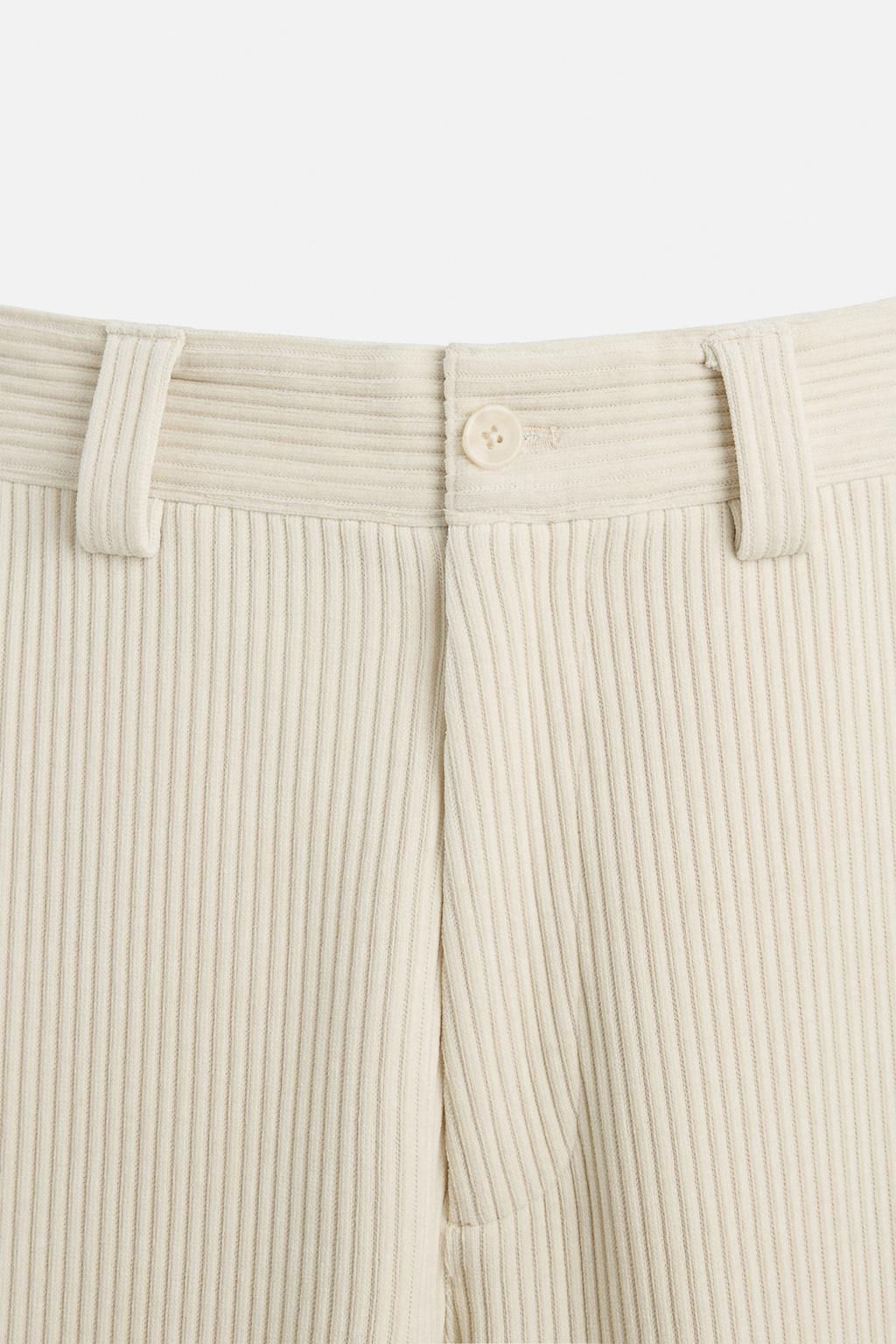 WIDE-LEG CORDUROY TROUSERS - Zara фото 8