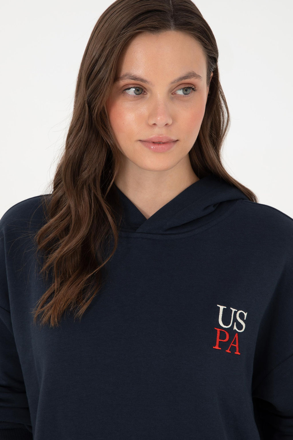 Женский темно-синий свитшот Неожиданная скидка в корзине - U.s. polo assn фото 2