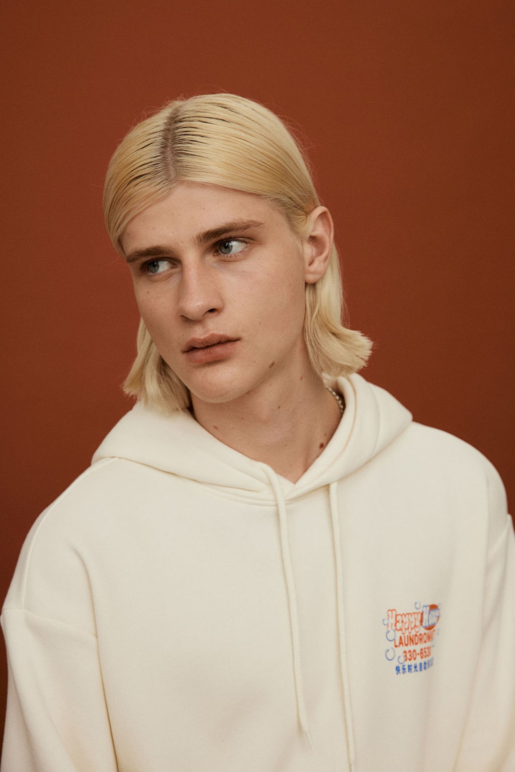 Sudadera con capucha y estampado Loose Fit