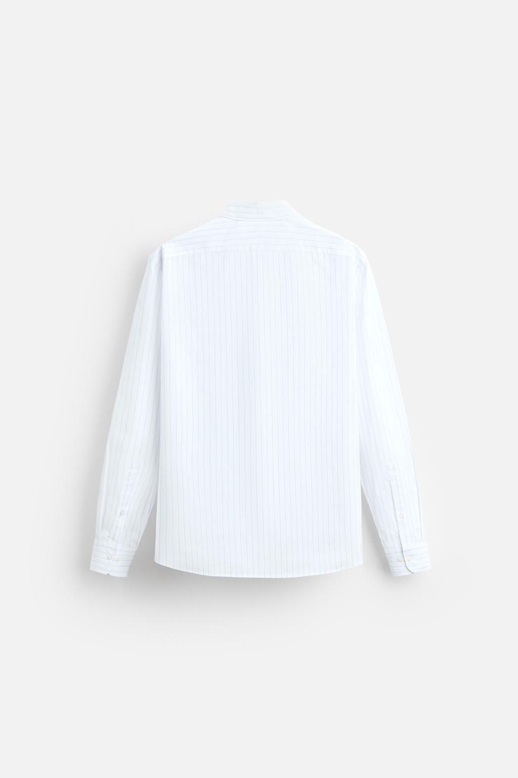 STRIPED EASY CARE SHIRT - Zara фото 7