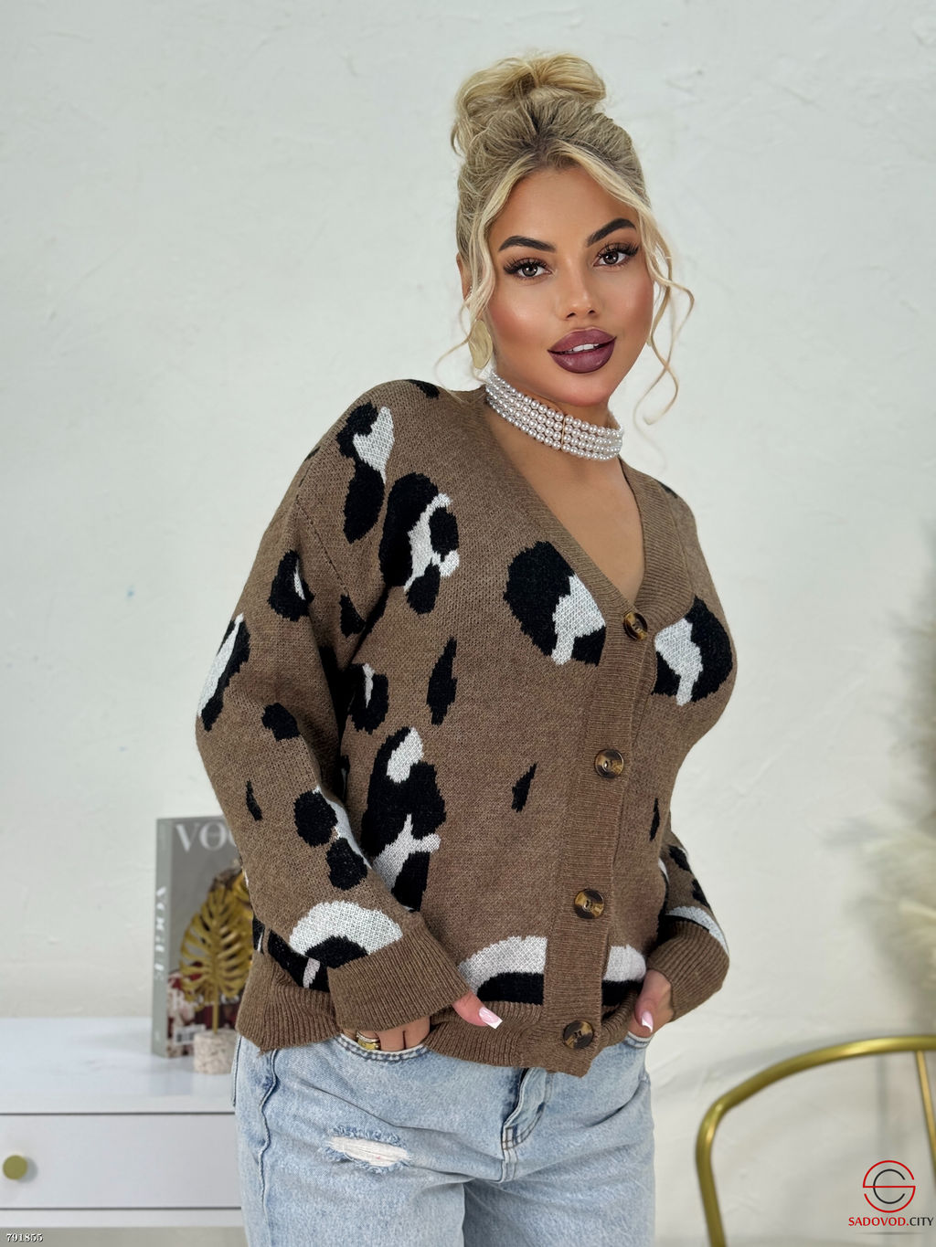 Кардиган кофта на пуговицах