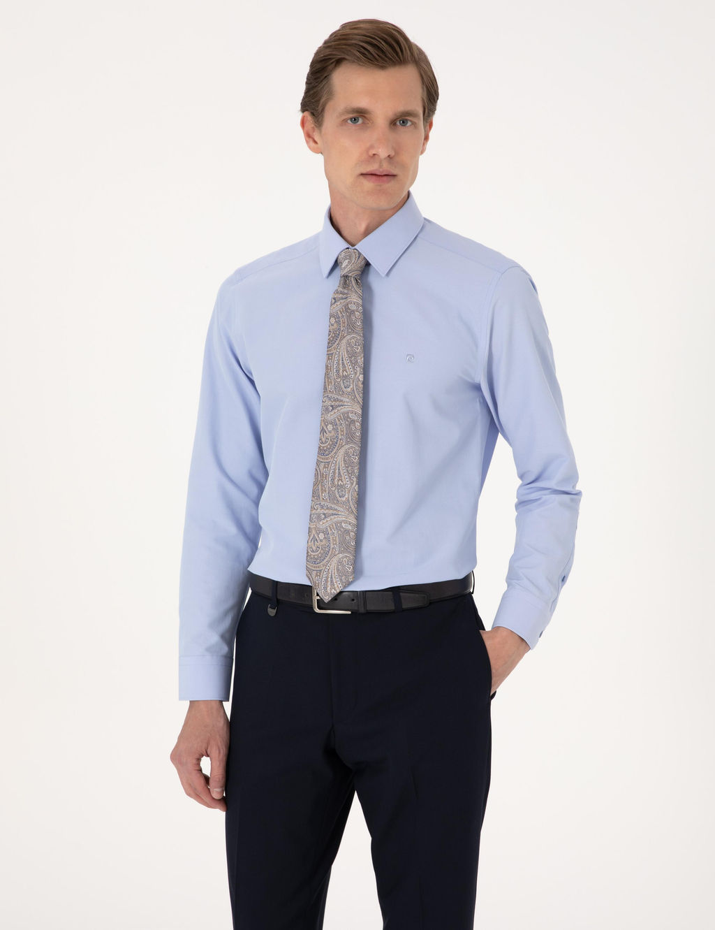 Mavi Slim Fit Uzun Kollu Basic G_mlek