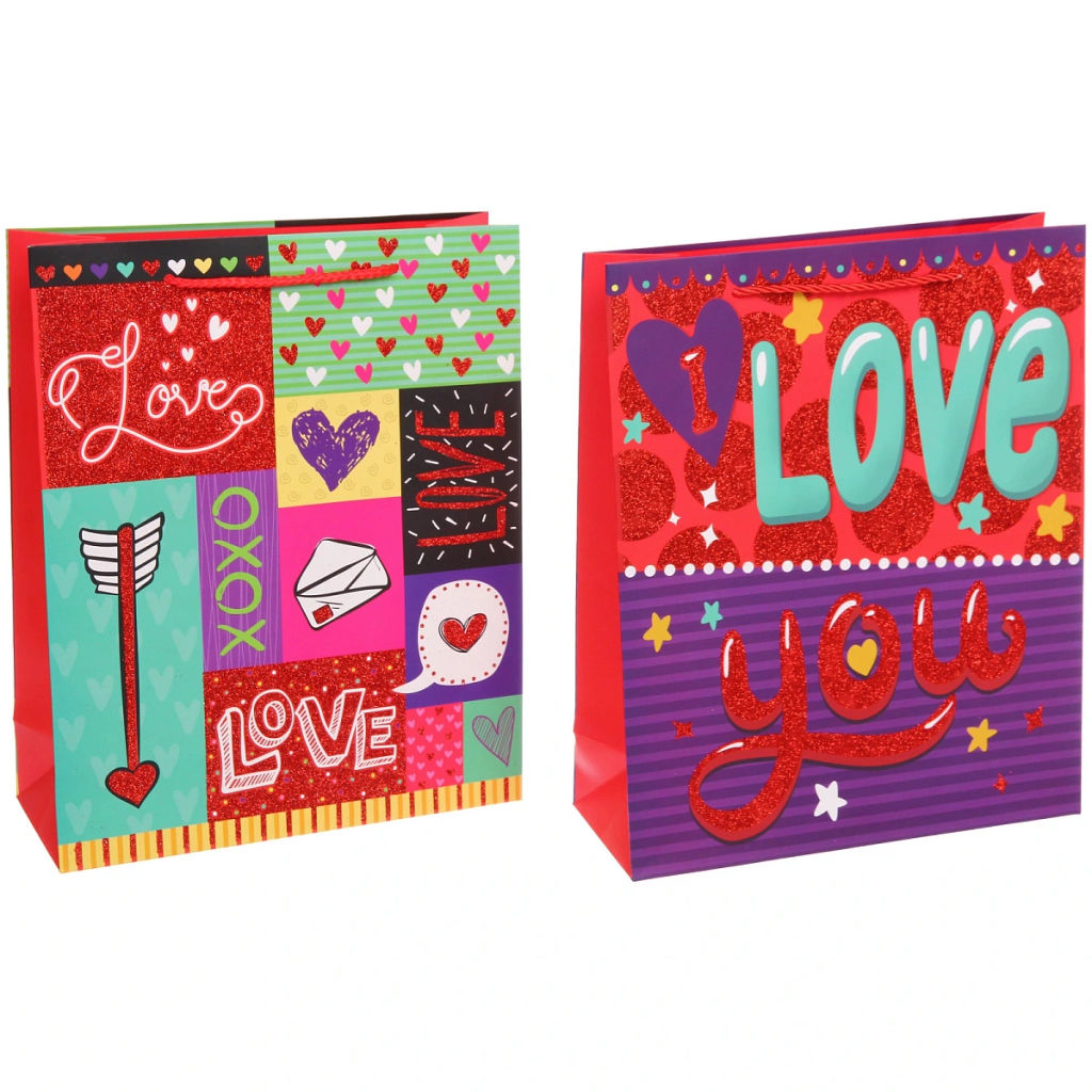 Пакет подарочный "LOVE" 26*32*10 см