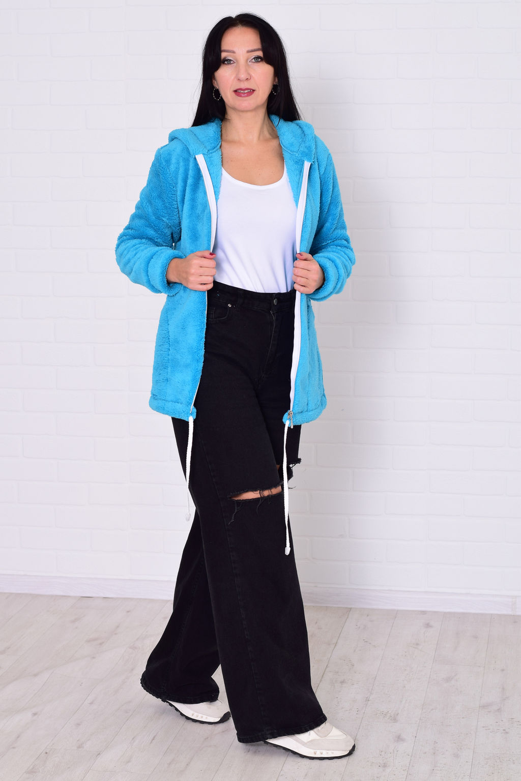 Толстовка женская 6-204 из велсофта - Новое кимоно фото 15