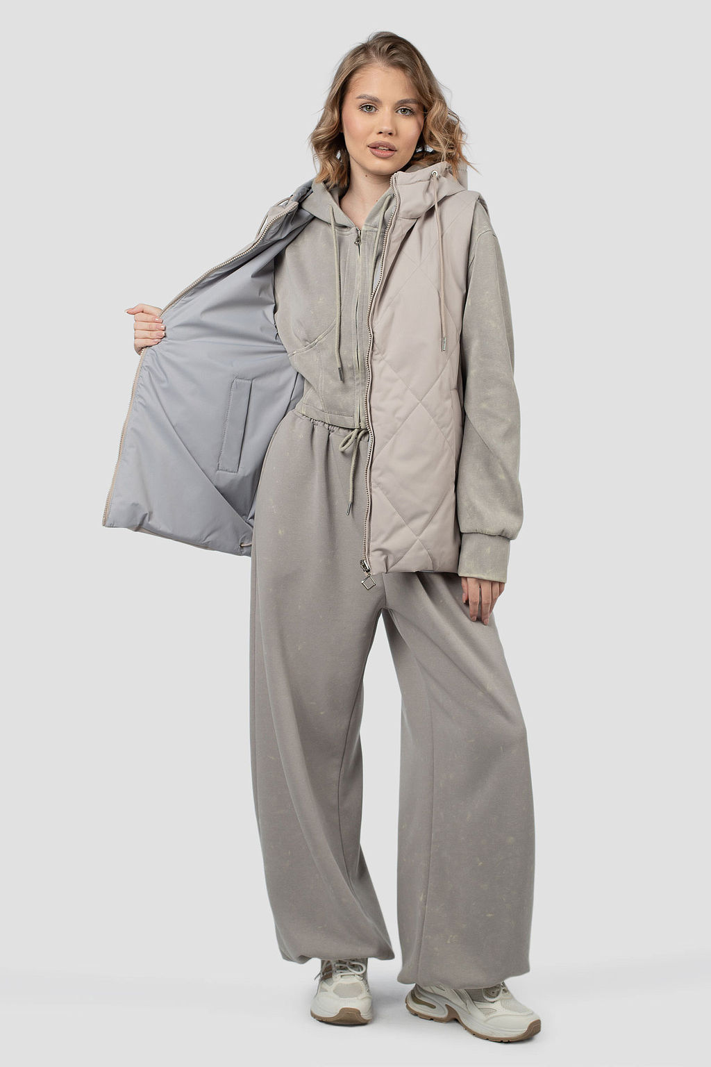 Куртка жилет двусторонняя демисезонная (синтепон 100) - El podio фото 3