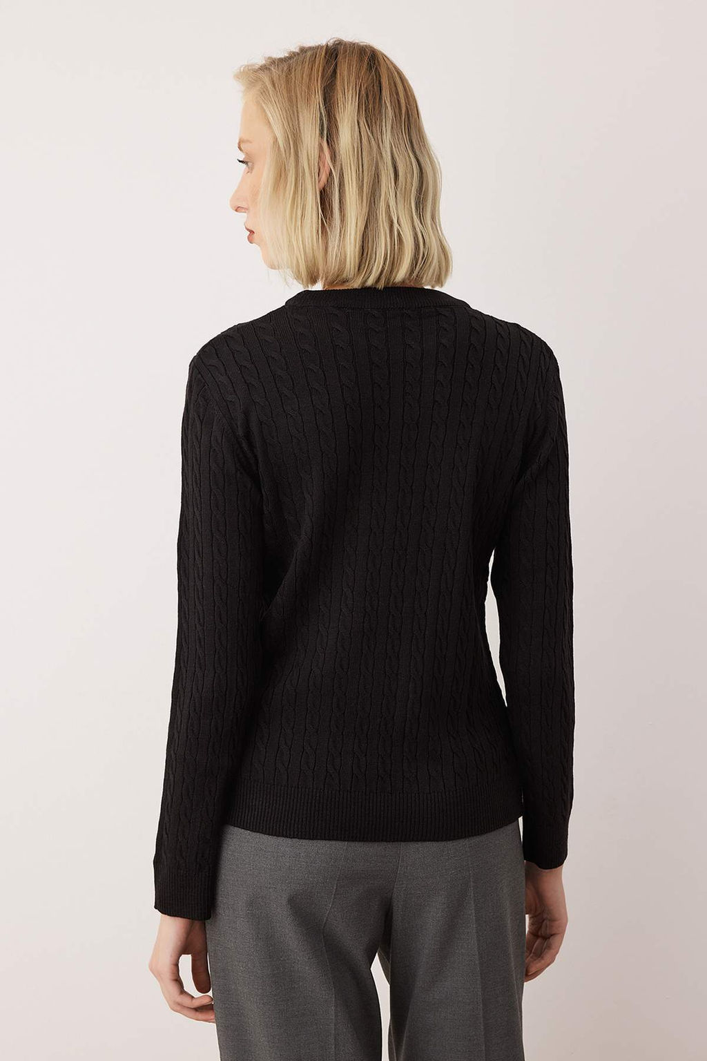 Ekru At Nak?sl? Sac Orgu Ince Triko Kazak TWOAW26KZ00122 - Trendyolmilla фото 16