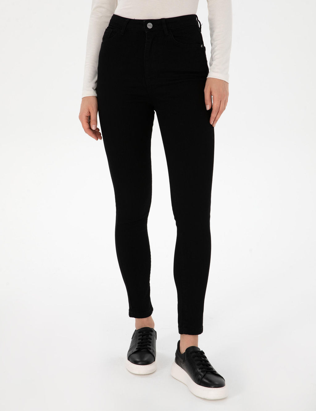 Siyah Skinny Fit Jean Pantolon