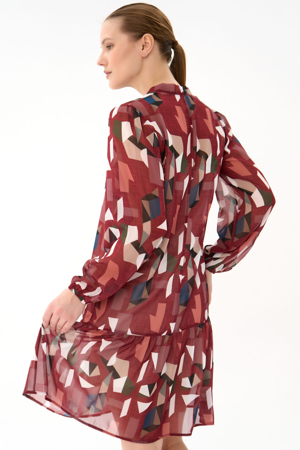 Платье Нежный акцент  2 (красный)