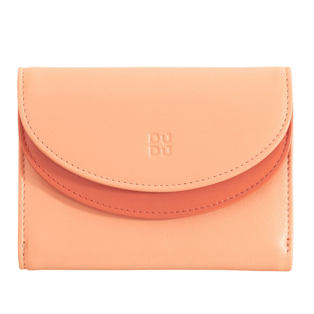 Итальянский женский кожаный кошелек DuDu серии Galapagos | пудровый - Dudubags фото 2