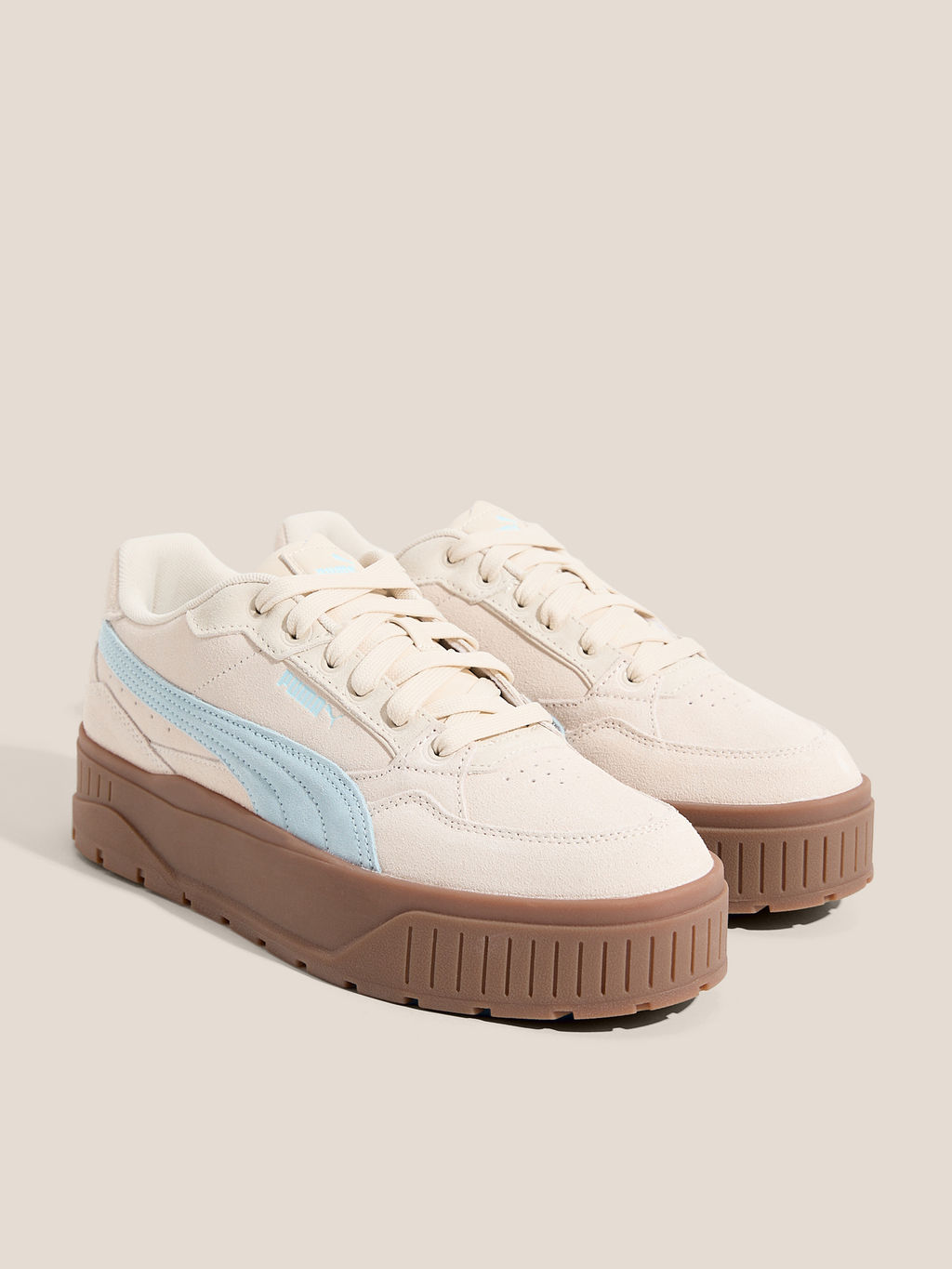Женские кеды PUMA Karmen II Idol SD Артикул 4587885, светло-бежевый